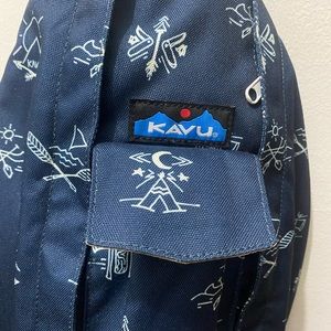 Kavu rope sling bag with camping print
